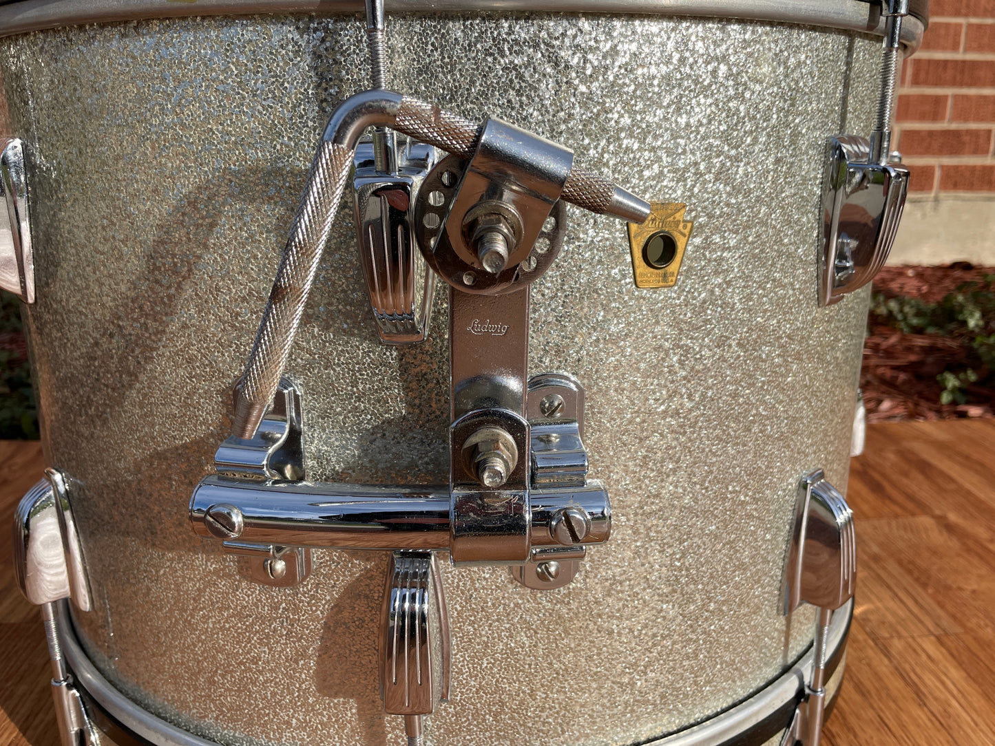 1966 Ludwig Jazzette Silver Sparkle Drum Set 12x18/12/14