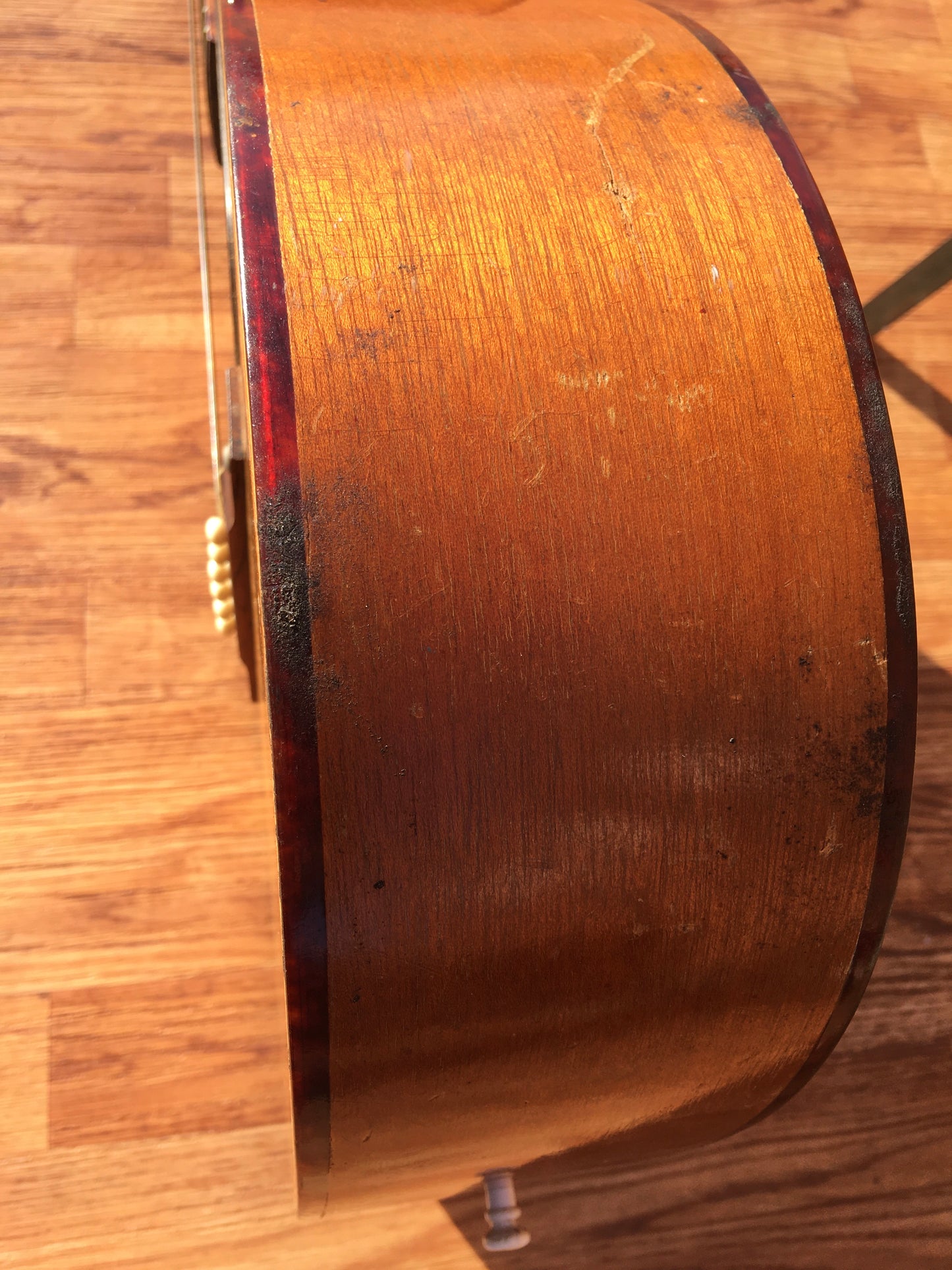 1960s Harmony H162 Tortoise Double Bound  Acoustic Guitar w/CBC