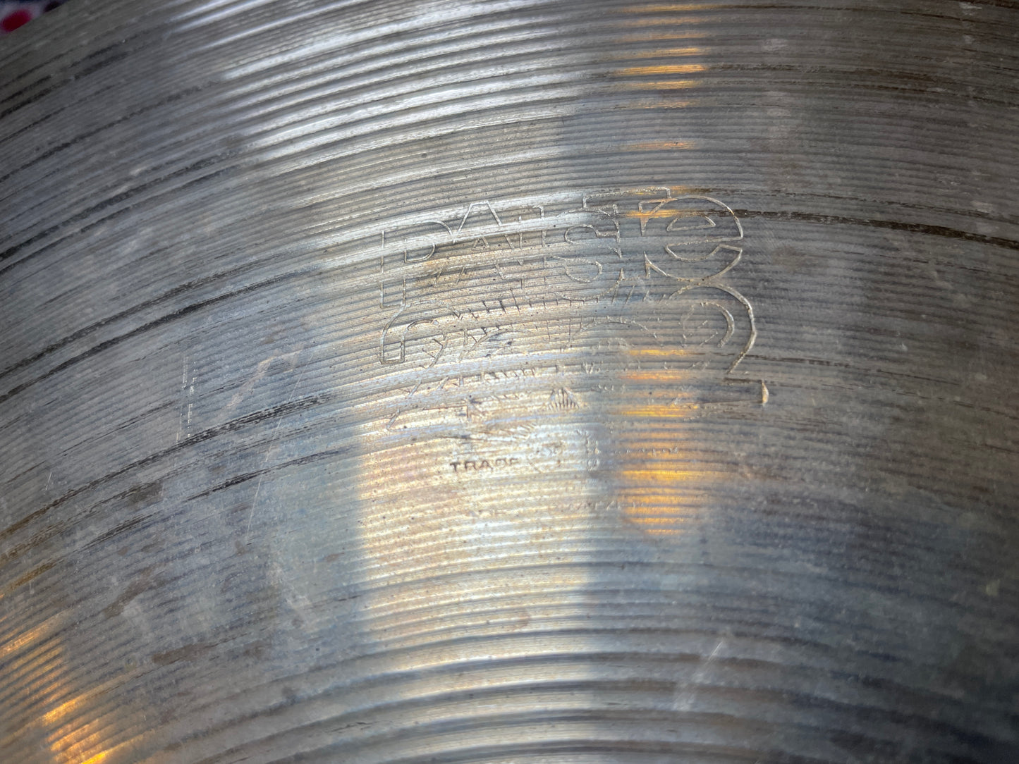 16" Vintage Paiste 1979 2002 Crash Cymbal 998g #722