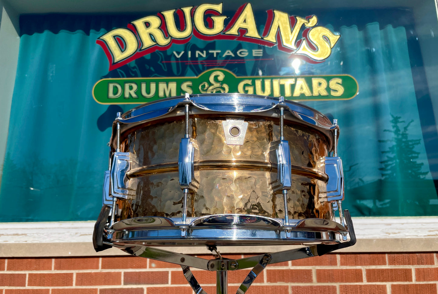 Ludwig 6.5x14 Hammered Bronze Phonic Snare Drum