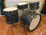 Ludwig Legacy Maple Fab 3 Piece Drum Set Vintage Black Oyster Pearl 22/13/16