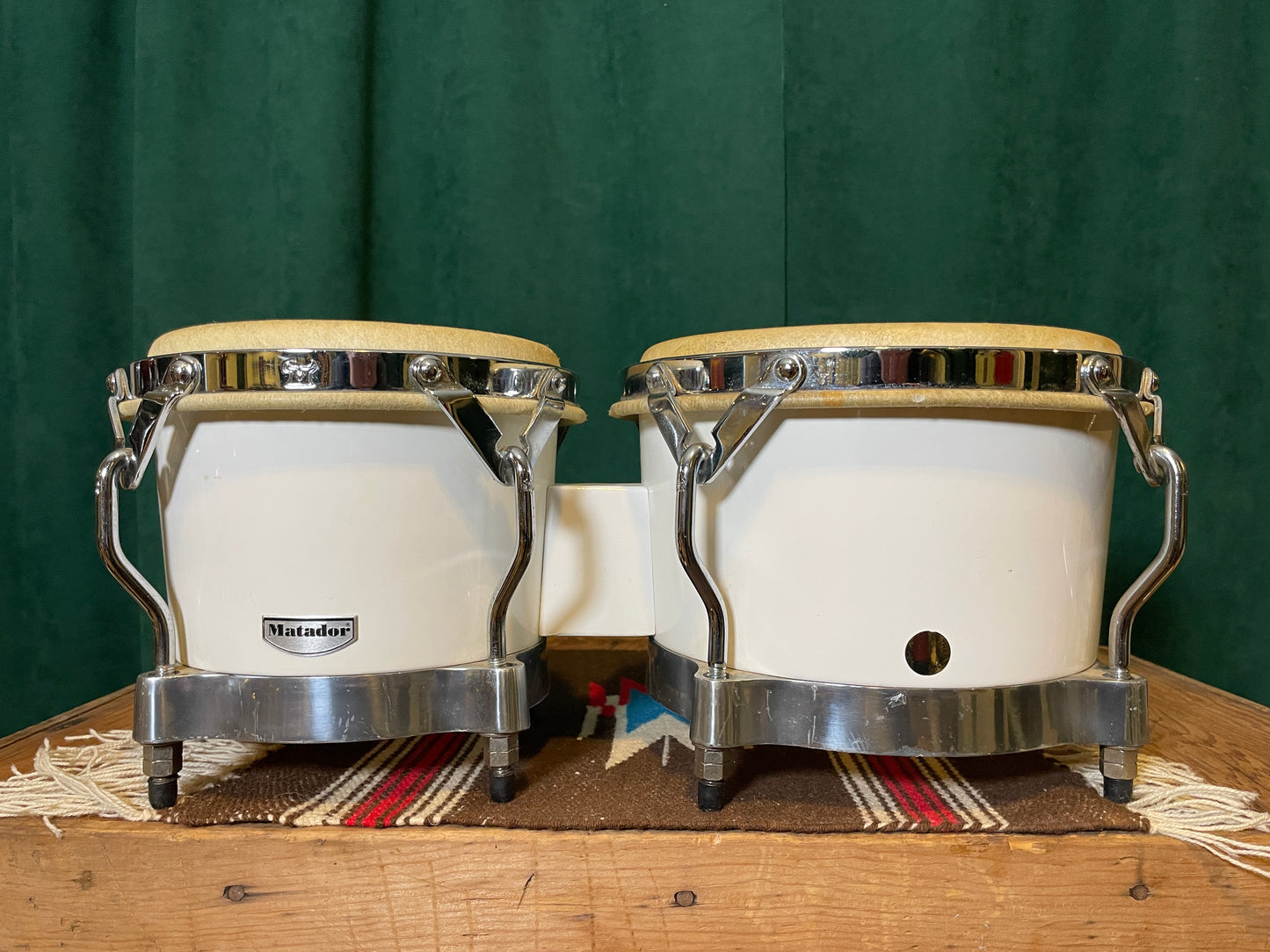 LP Matador Fiberglass Bongos White Latin Percussion