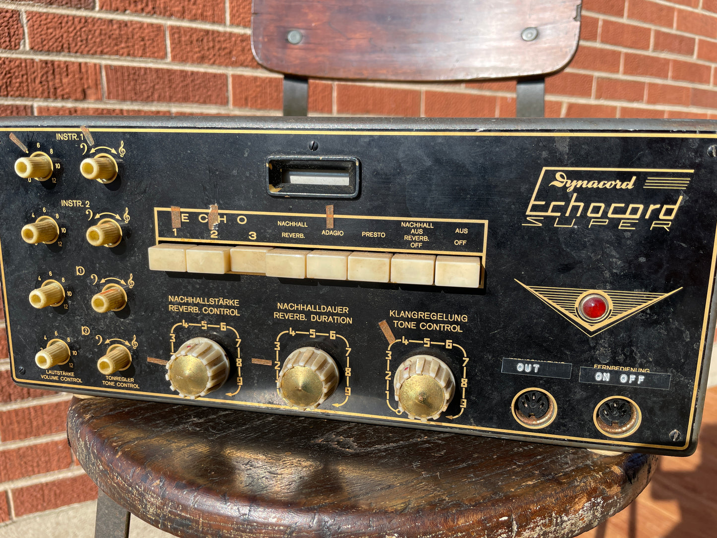1960s Dynacord Echocord Super Tape Echo Delay Unit Black S65 *Video Demo*