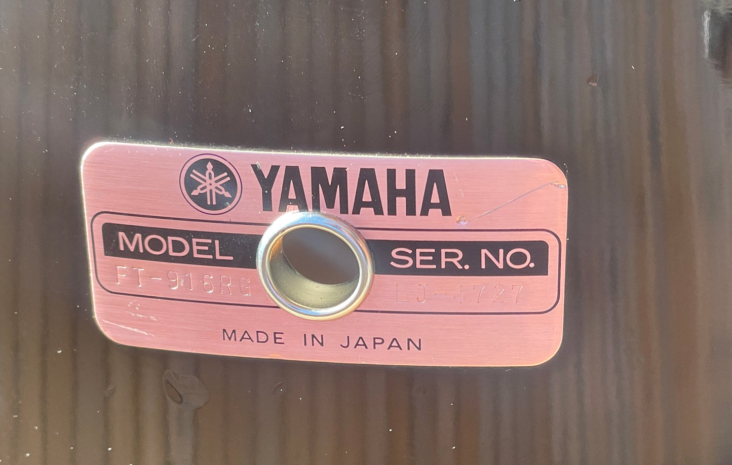 Yamaha 16x16 Recording Custom Floor Tom Piano Black