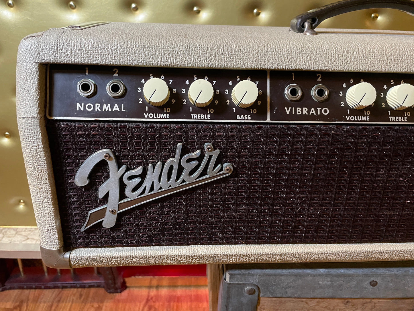 1962 Fender Blonde Showman Guitar Amplifier Amp Head 6G14