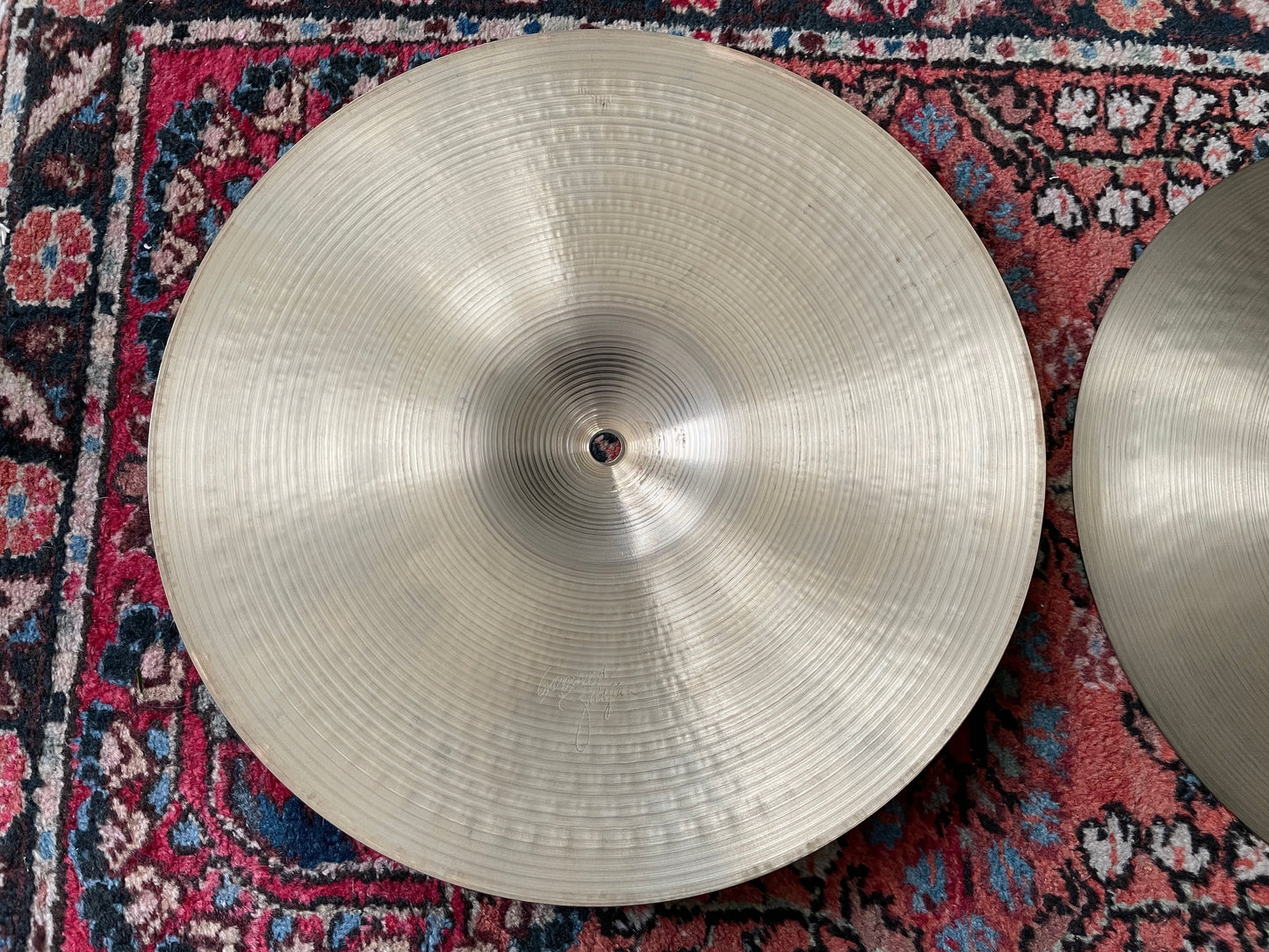 14" A. Zildjian & CIE Vintage Hi-Hat Cymbal Pair A0422 832g/1146g #760