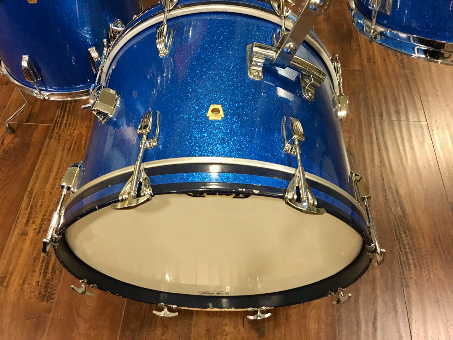 1965 Ludwig Down Beat Drum Set - Blue Sparkle 20/12/14