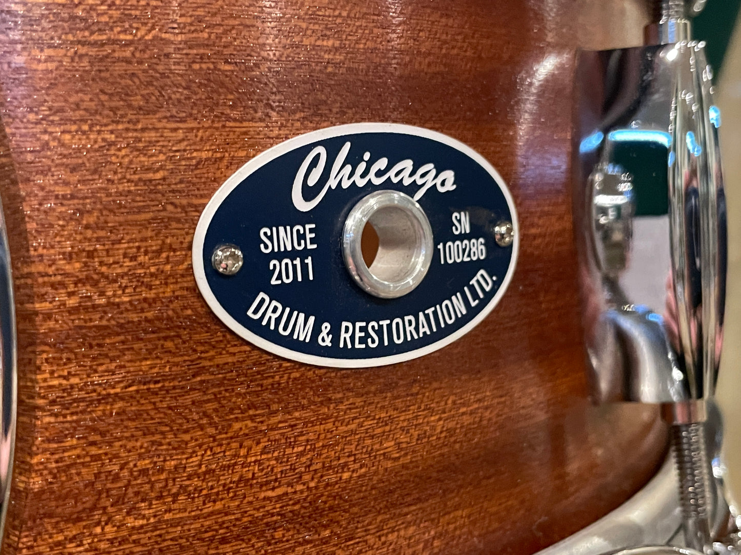 Chicago Drum 5.5x14 Snare Drum Mahogany/Poplar Tung Oil Finish