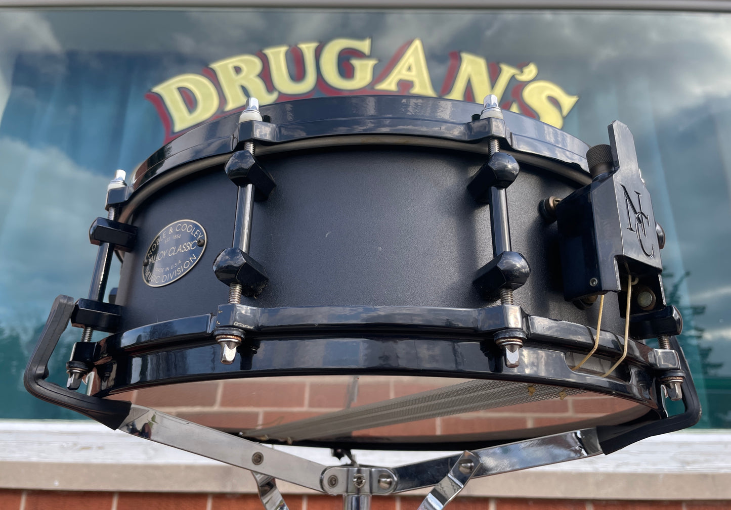 Noble & Cooley 4.75x14 Alloy Classic Snare Drum Black