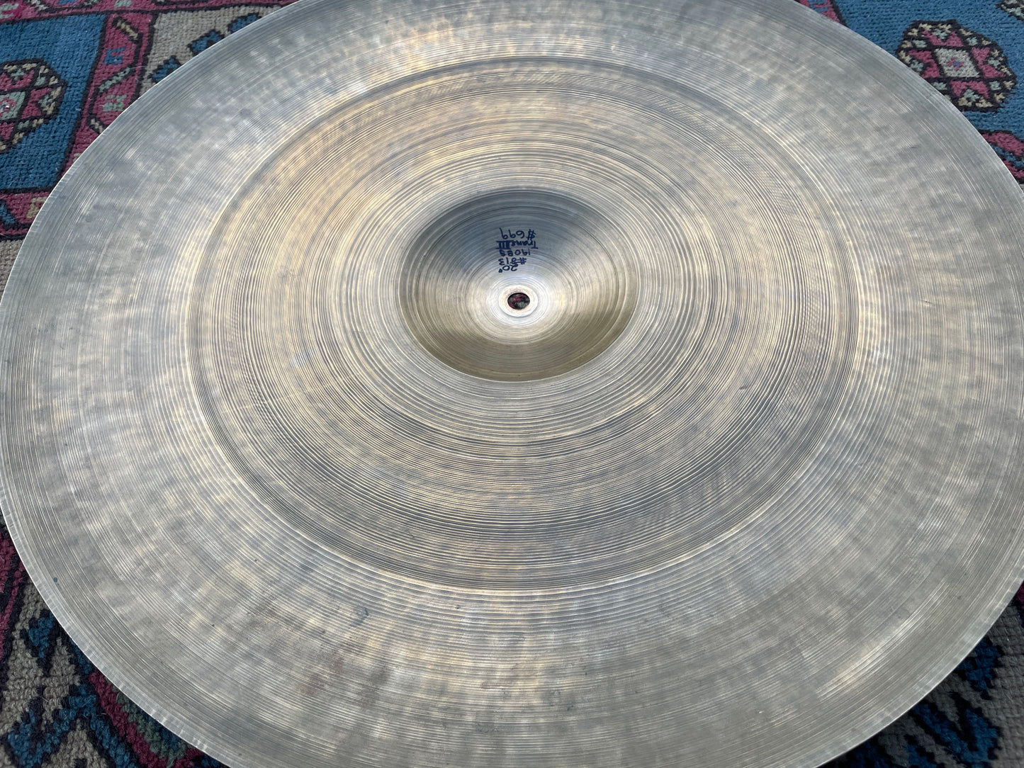 20" Zildjian A 1940s-1950s Trans Stamp Ride Cymbal 1926g #819 *Video Demo*