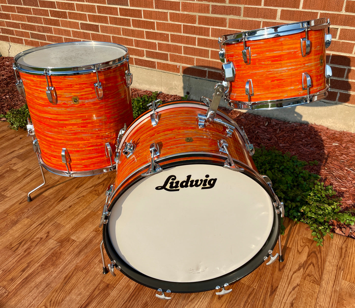 1967 Ludwig Mod Orange Drum Set 20/12/16