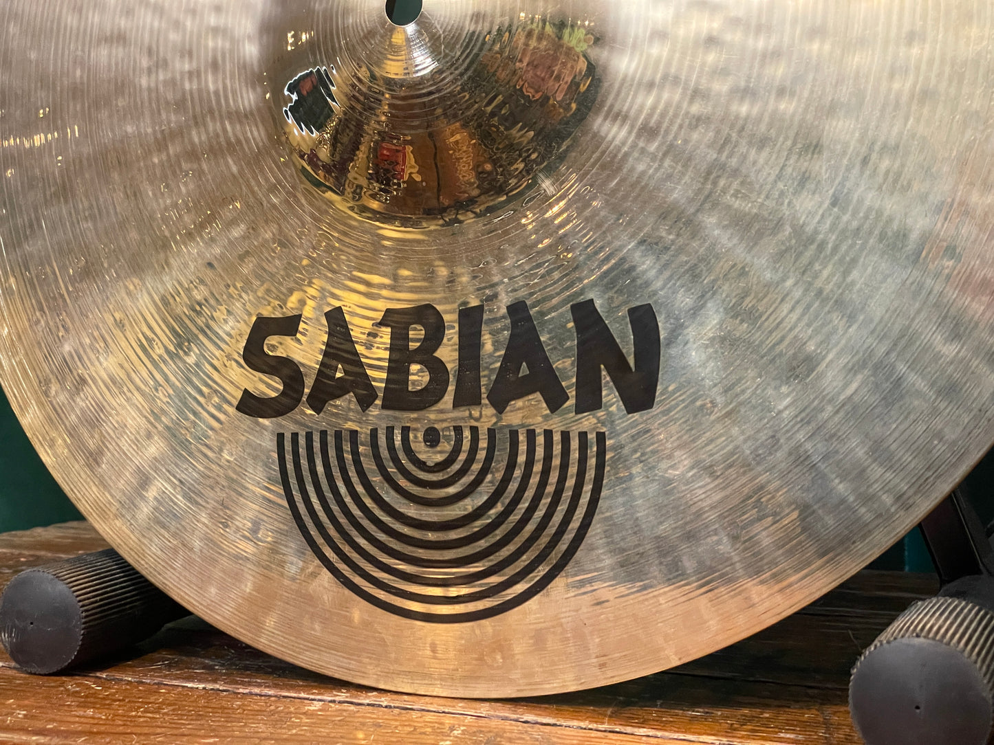 17" Sabian Hand Hammered HH Medium Thin Crash Cymbal Brilliant 1270g