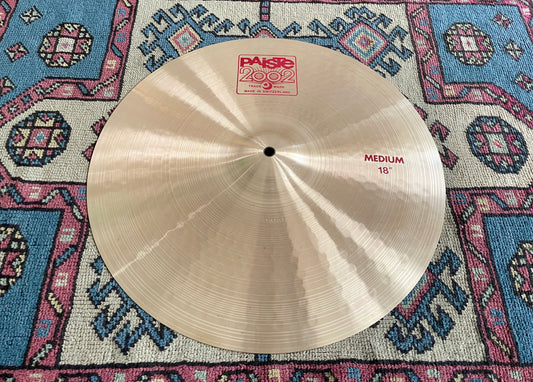 18" Paiste 2002 Medium Crash Cymbal 1552g