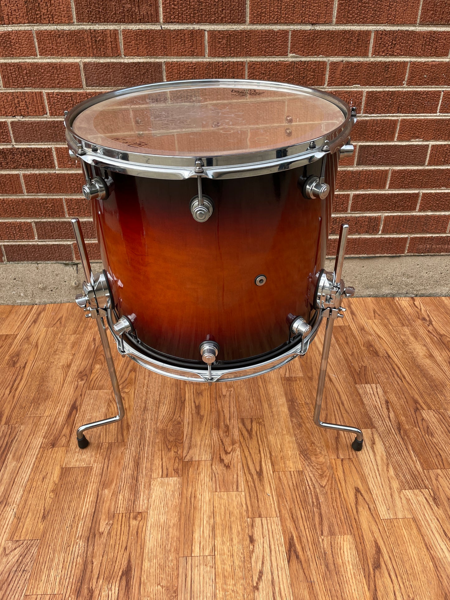 DW Design Series 14x16 Floor Tom Single Drum Tobacco Burst Drum Workshop