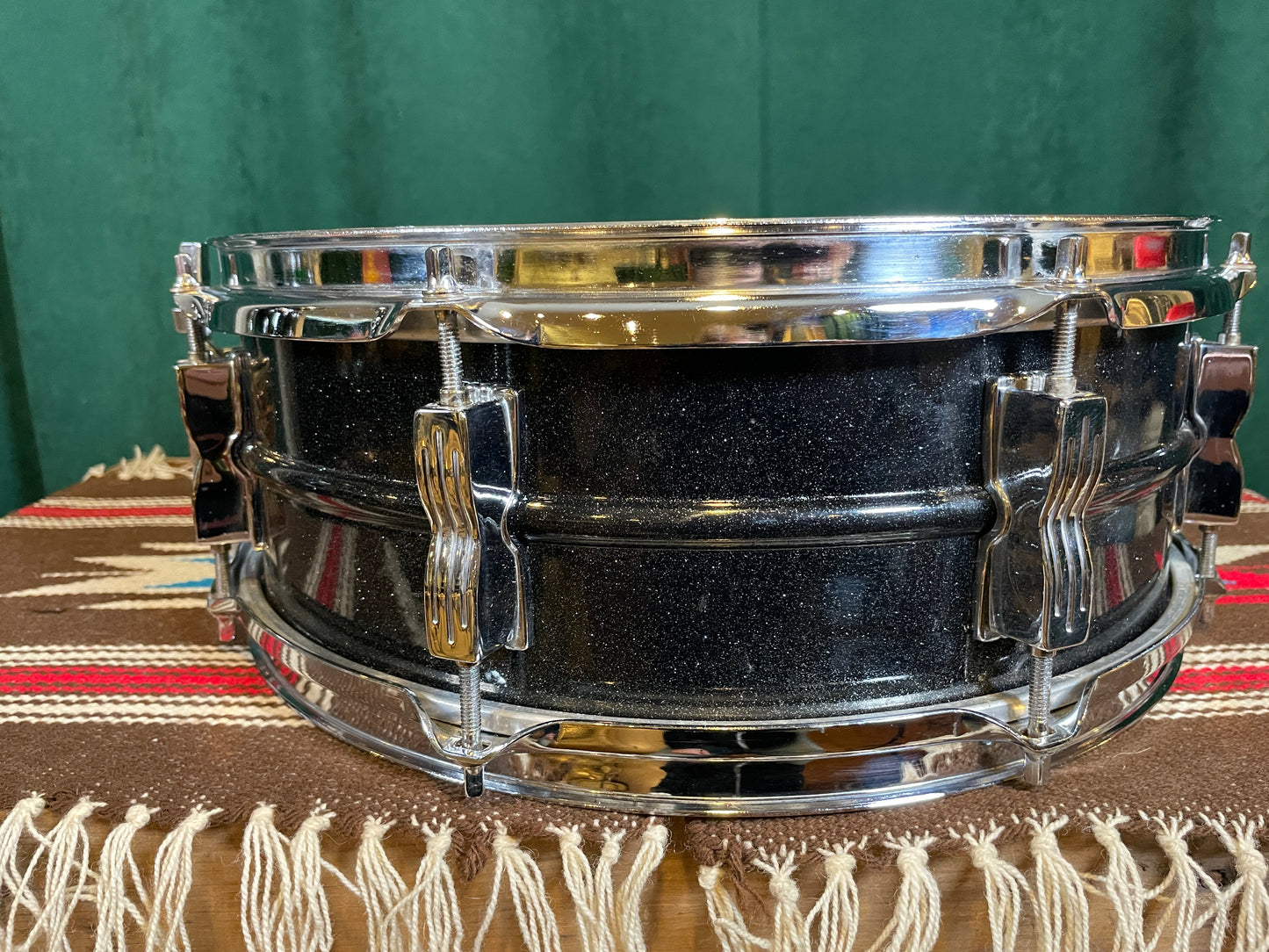 Ludwig 5x14 Black Galaxy Acrolite Snare Drum Blackrolite