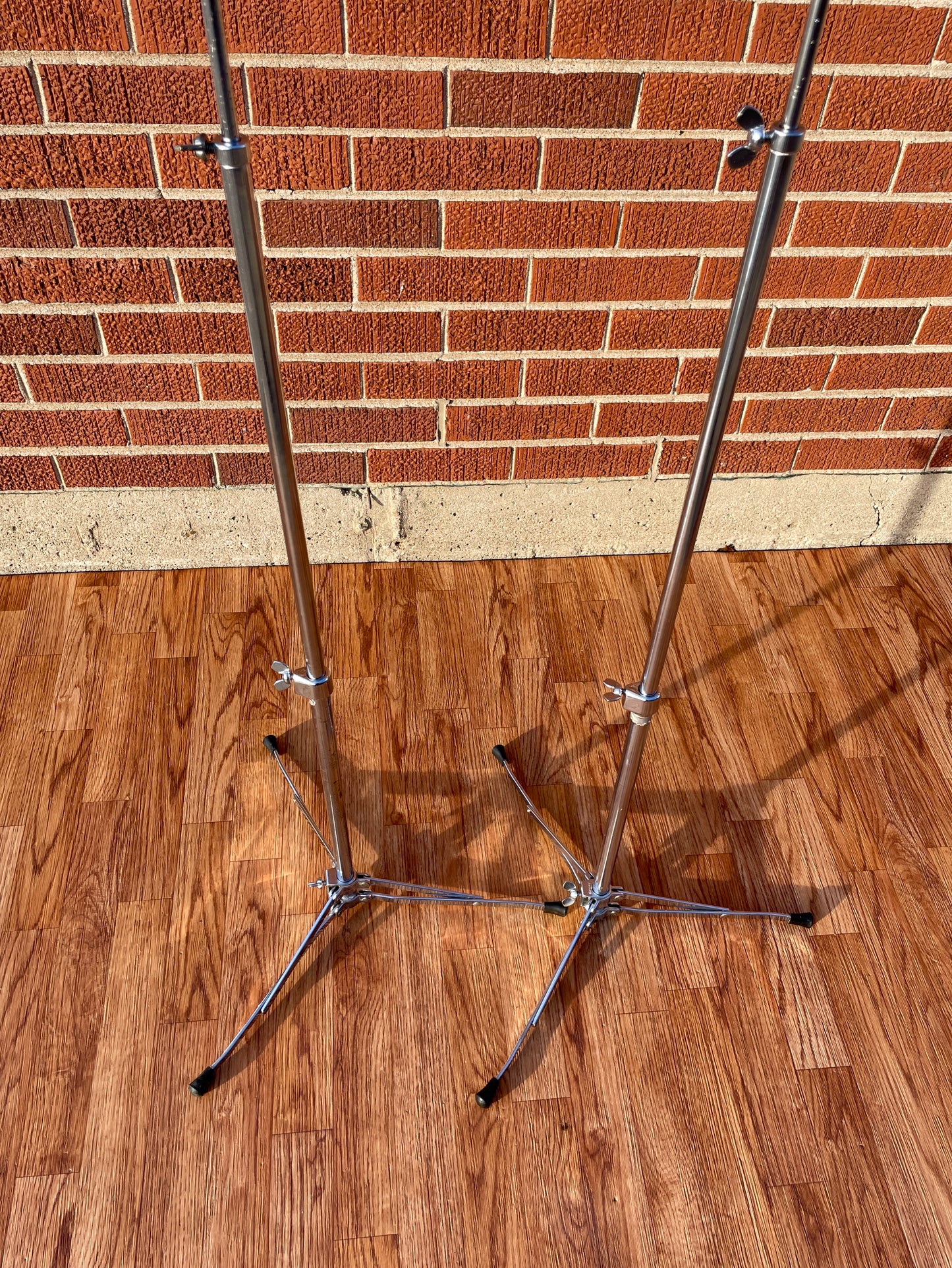 1960s Ludwig 1400 Flat Base Straight Cymbal Stand Pair (2 Pcs.)