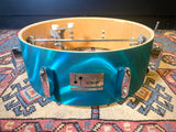 1960s Sonor Multi-Brilliant Teardrop Drum Set Turquoise Satin Flame Blue/Green 20/12/16/5x14 *Video Demo*