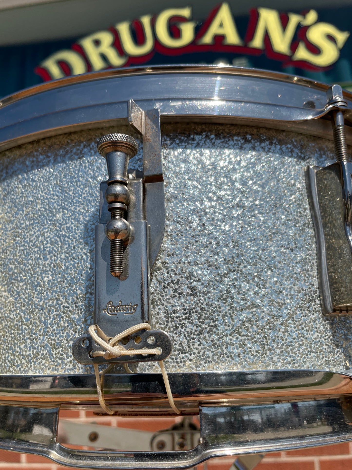 1963 Ludwig 5x14 Pioneer Snare Drum Silver Sparkle