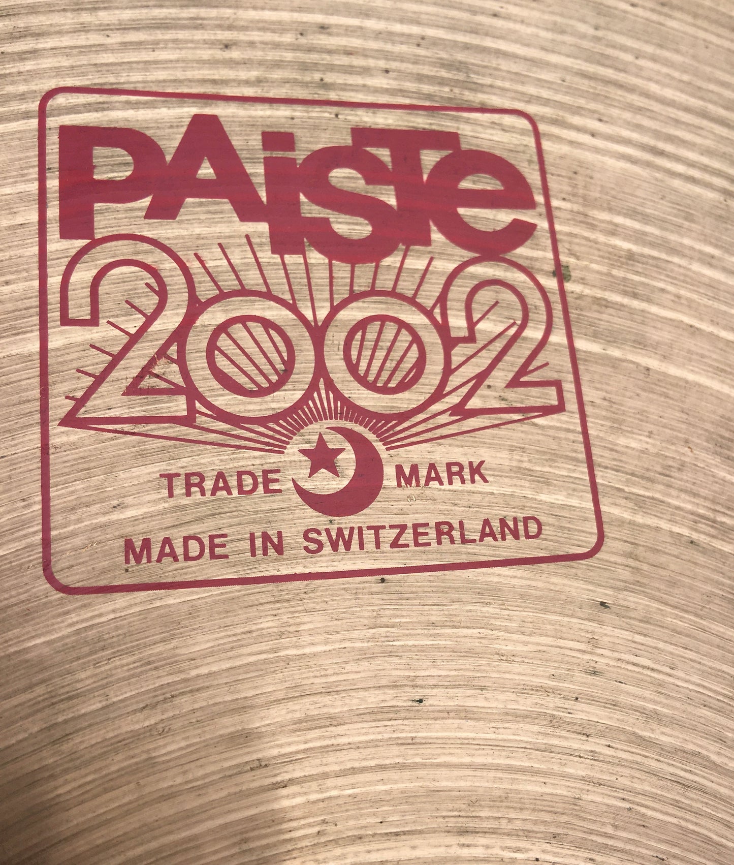 14" Paiste Red Label 2002 Medium Hi-Hat Cymbals 836/1020g