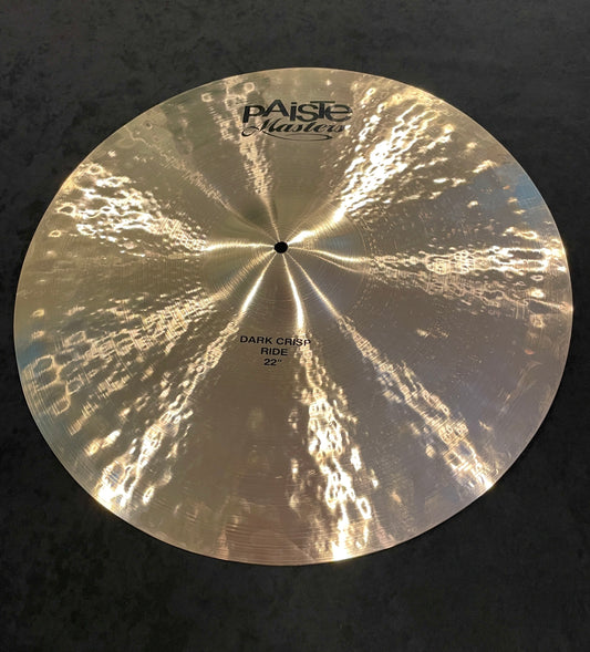22" Paiste Masters Dark Crisp Ride Cymbal 3181g