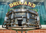 N.O.S. Tama 5x14 Kenny Aronoff KA145 Engraved Trackmaster Signature Brass Black Beauty Snare Drum