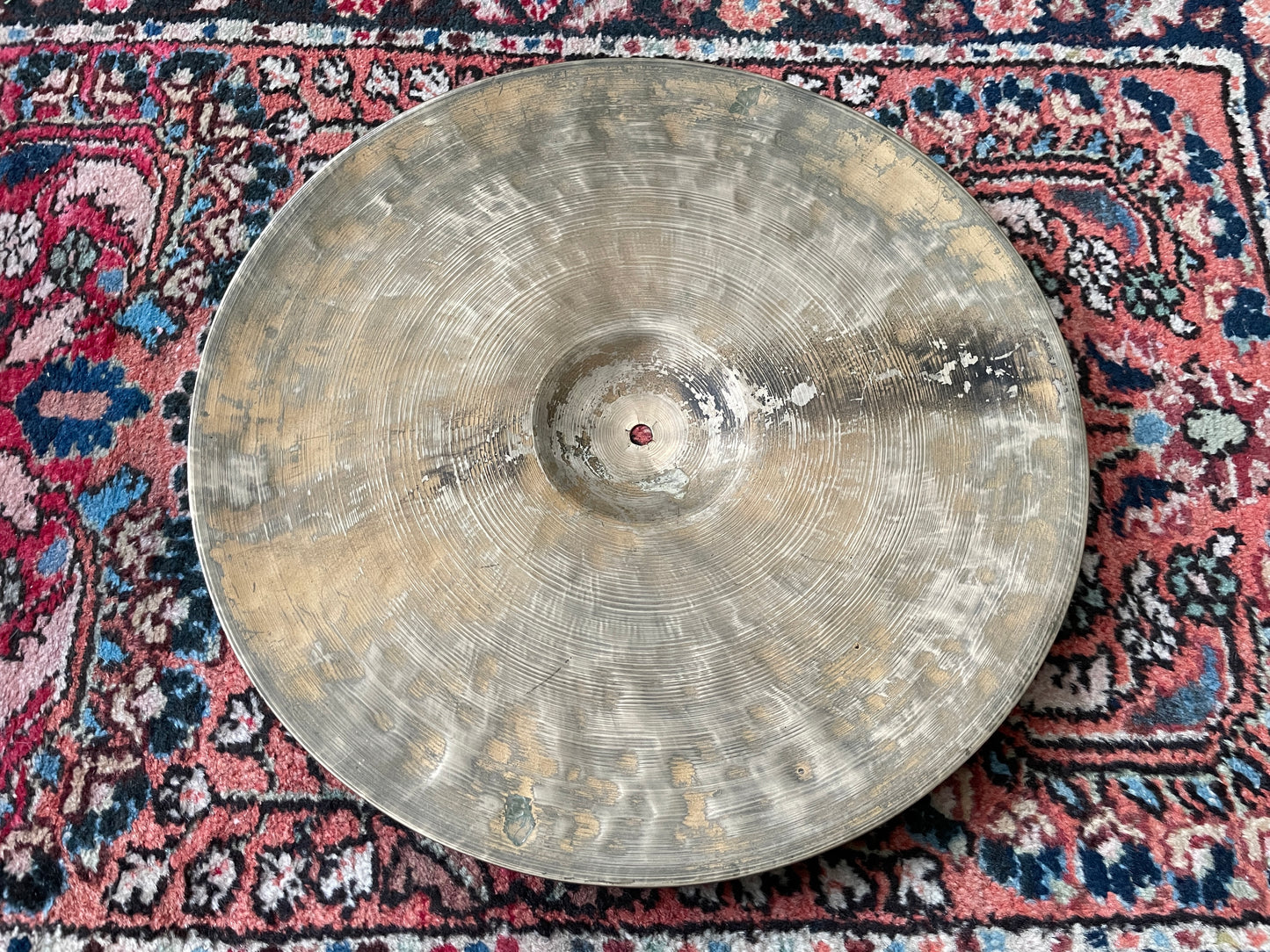 Vintage 15" K. Zildjian Istanbul Old Stamp Type IIb Hi-Hat / Small Ride Single Cymbal 1328g #762