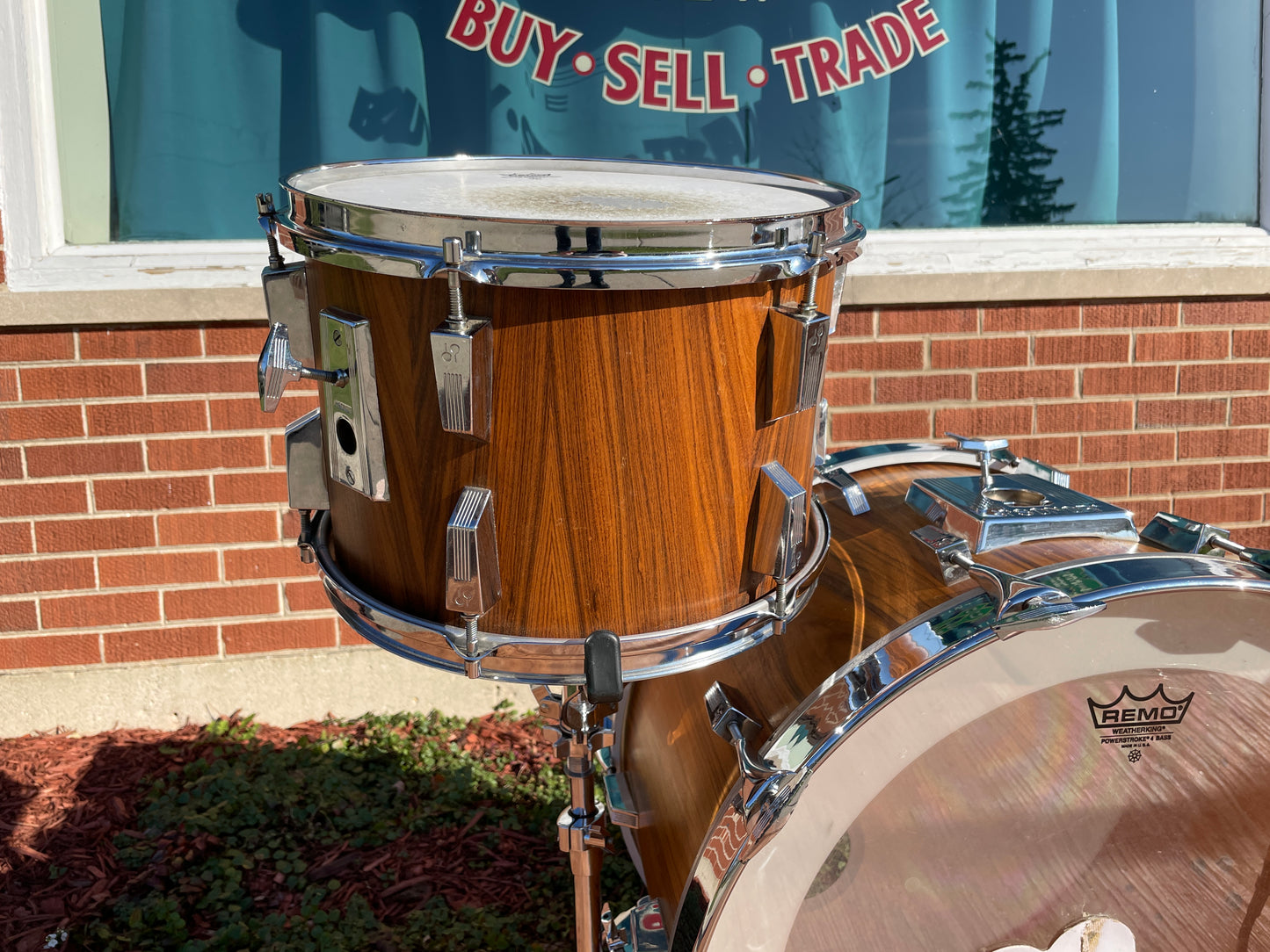 1980s Sonor Phonic Drum Set Rosewood 22/13/16