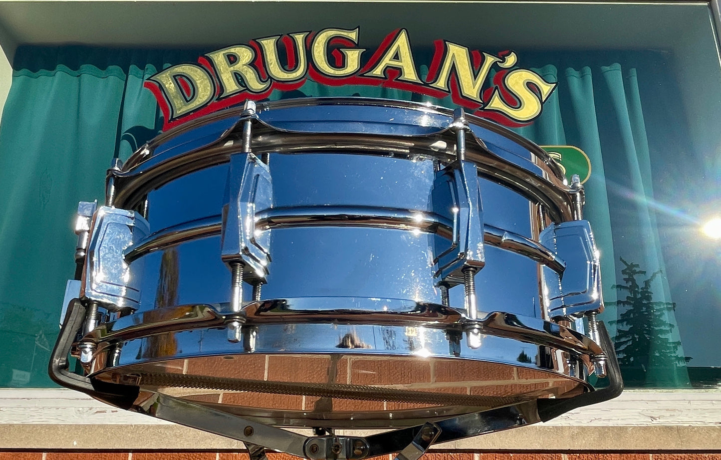 1970s Ludwig 5x14 LM400 Supraphonic Snare Drum Cut Badge