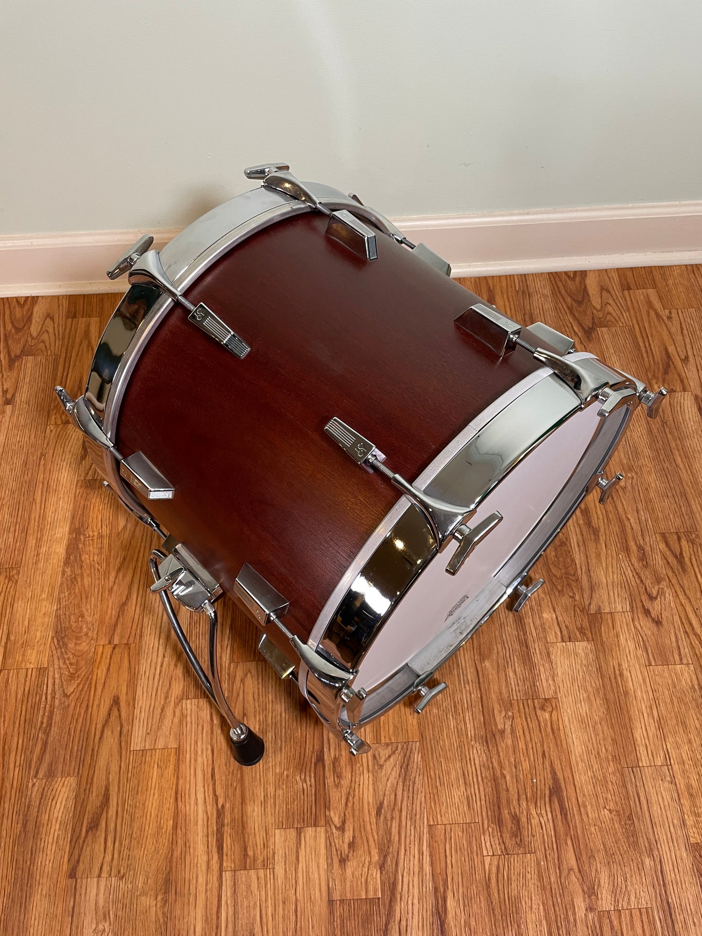 Vintage Sonor Phonic 18x14 Bass Drum Red Mahogany