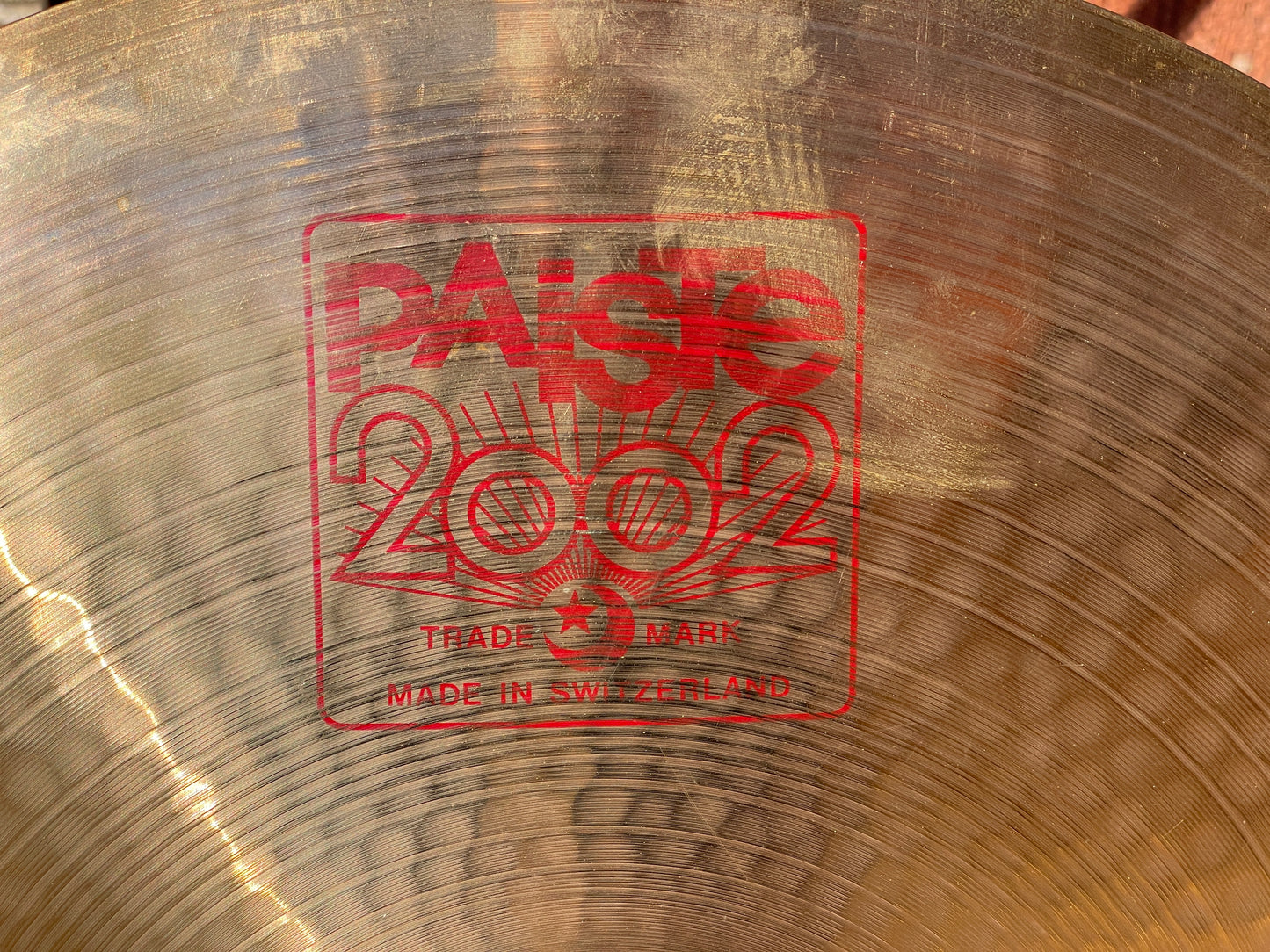 1985 18" Paiste 2002 Medium Crash Cymbal 1532g
