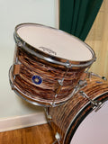 Vintage Kent Drum Set Raspberry Swirl 22/13/15/5x14 *Video Demo*