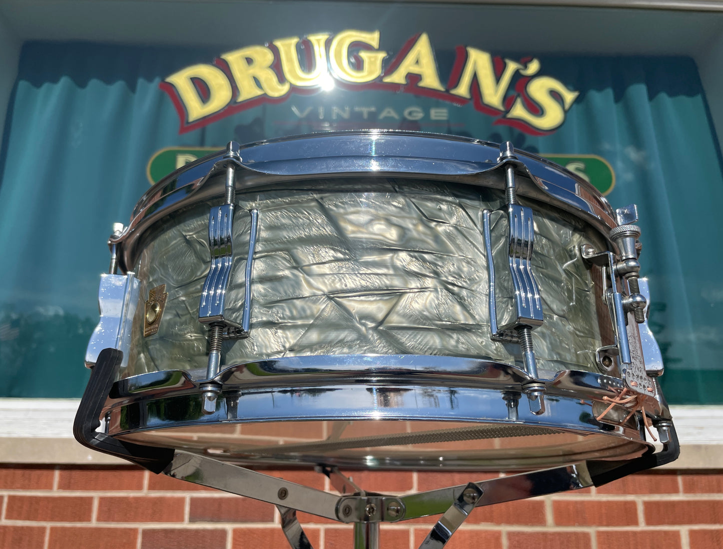 1967 Ludwig 5x14 Jazz Festival Snare Drum Sky Blue Pearl