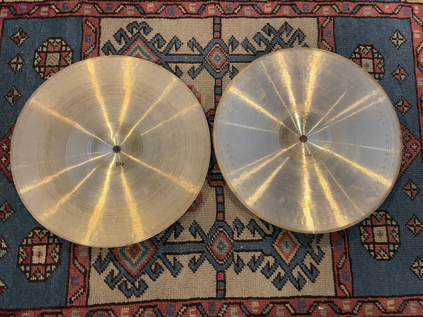 14" Paiste 1985 2002 Medium Hi-Hat Cymbal Pair 812g/982g