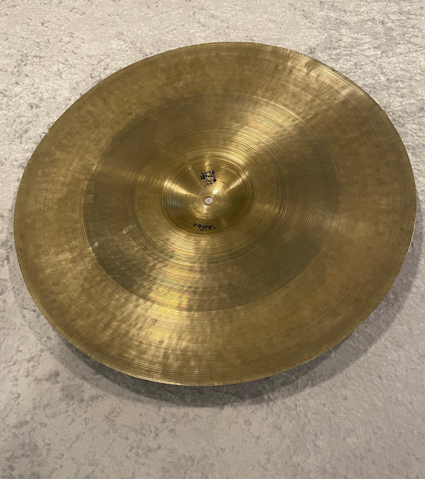 20" Zildjian A 1951-1952 Trans Stamp III Ride Cymbal 1908g #813 *Video Demo*