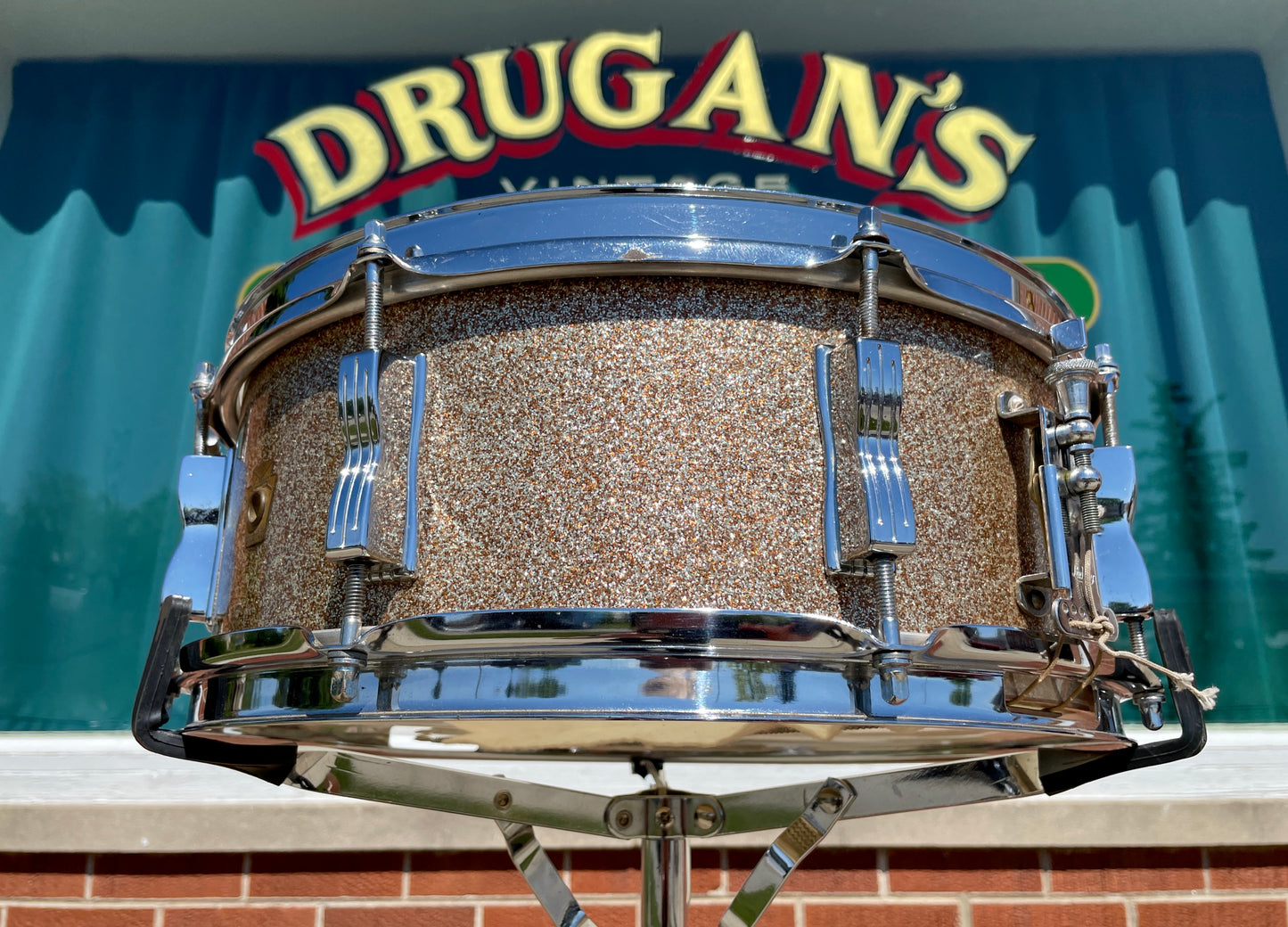 1963 / 1964 Ludwig 5x14 Jazz Festival Snare Drum Champagne Sparkle
