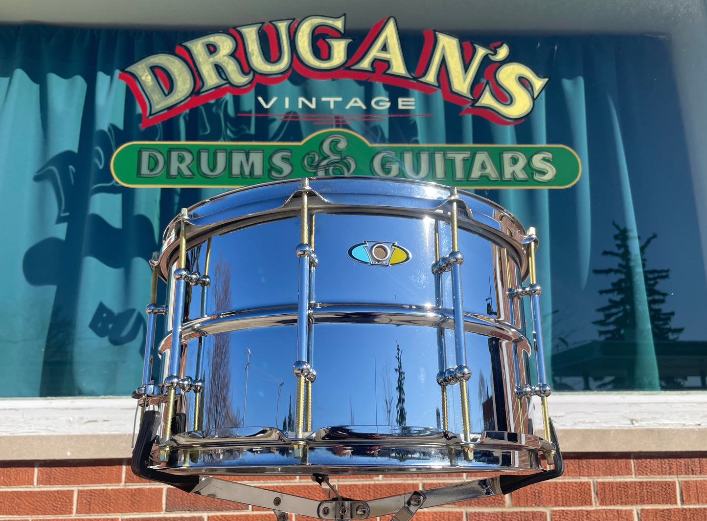 Ludwig 8x14 Supralite Steel Snare Drum 10-Lug LW814SL P86 Millennium Throw-Off
