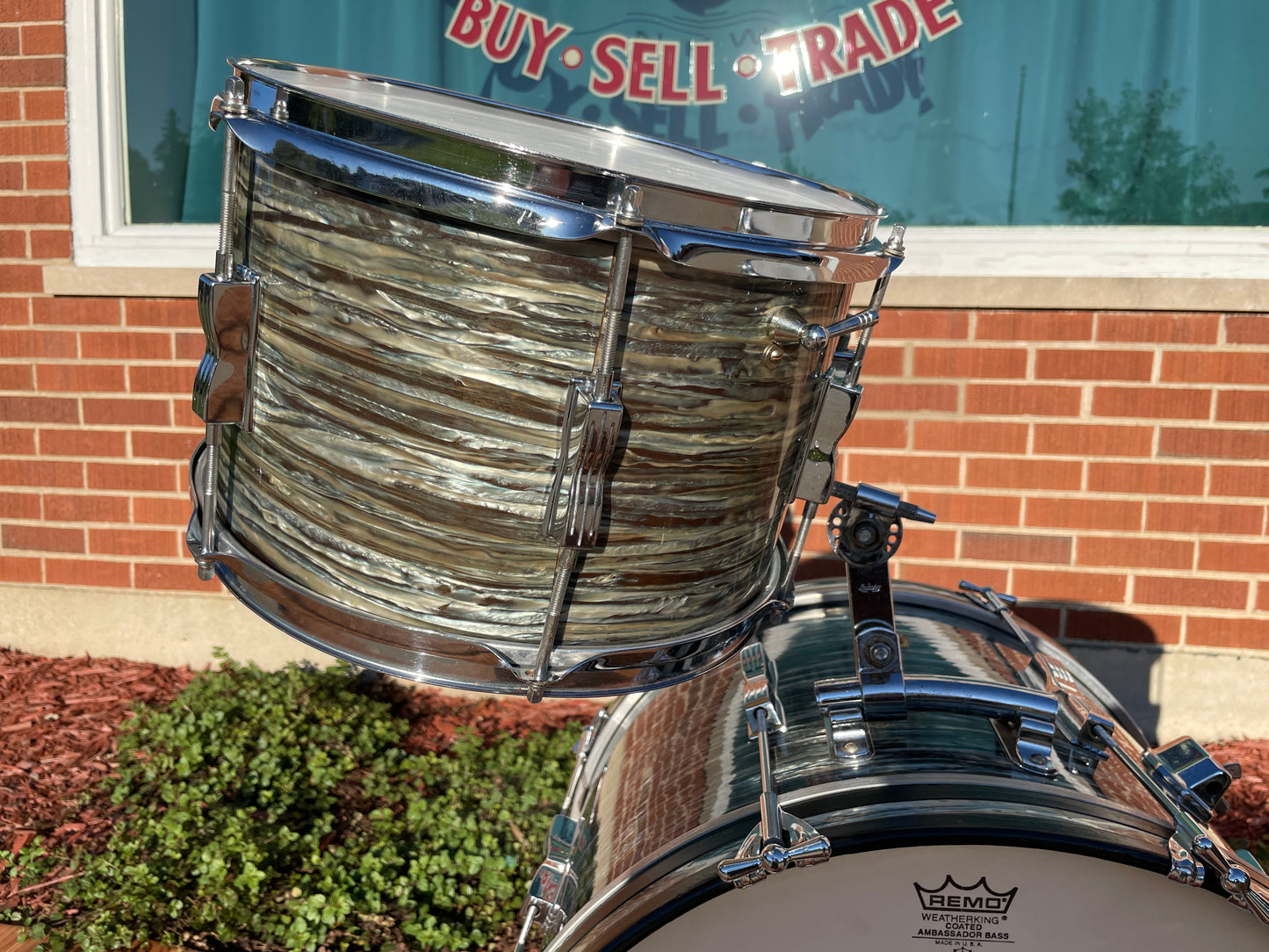 1966 Ludwig Club Date Drum Set Oyster Blue Pearl 20/12/14