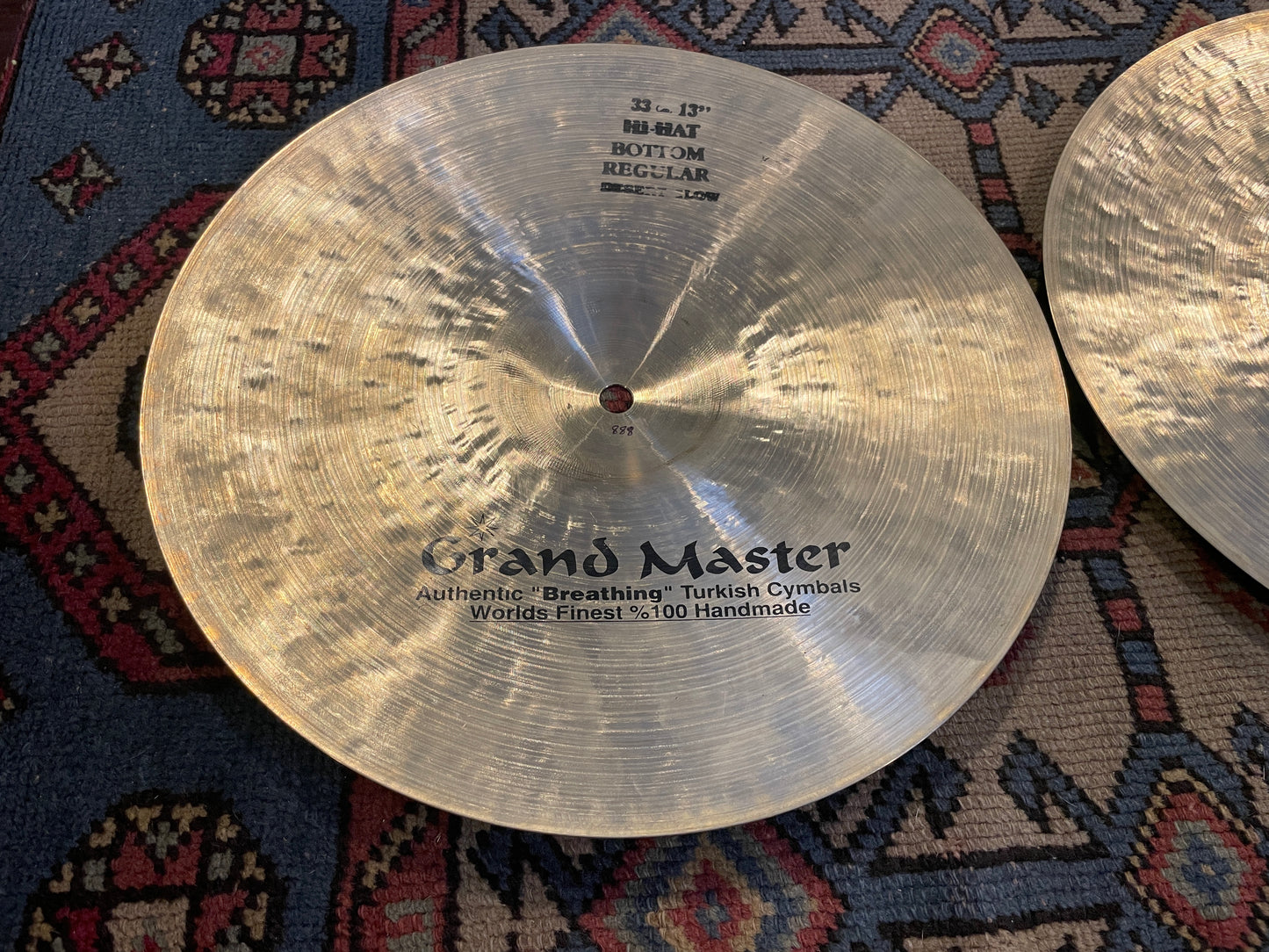 13" Grand Master Desert Glow Regular Hi-Hat Cymbal Pair 834g/888g
