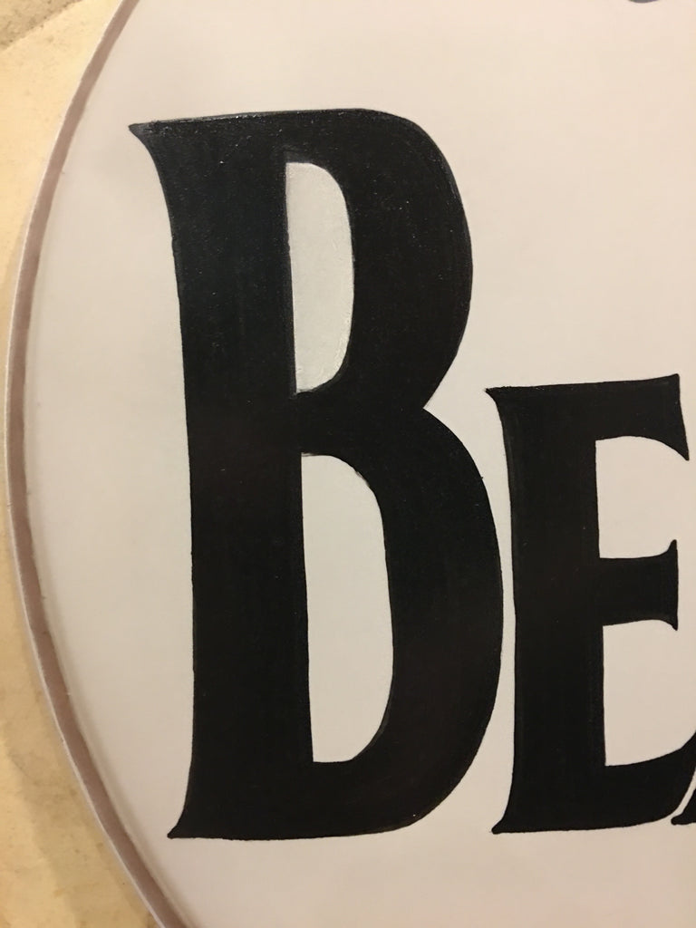 20" Ludwig The Beatles Drum Head Professionally Hand Painted by Artist Drugan's Drums & Guitars