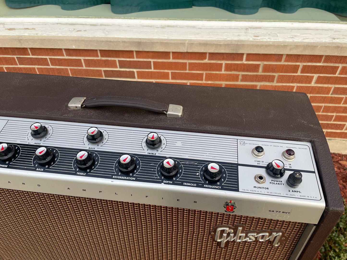 1962 Gibson GA-77RVT Vanguard Guitar Combo Amplifier Reverb Tremolo Amp