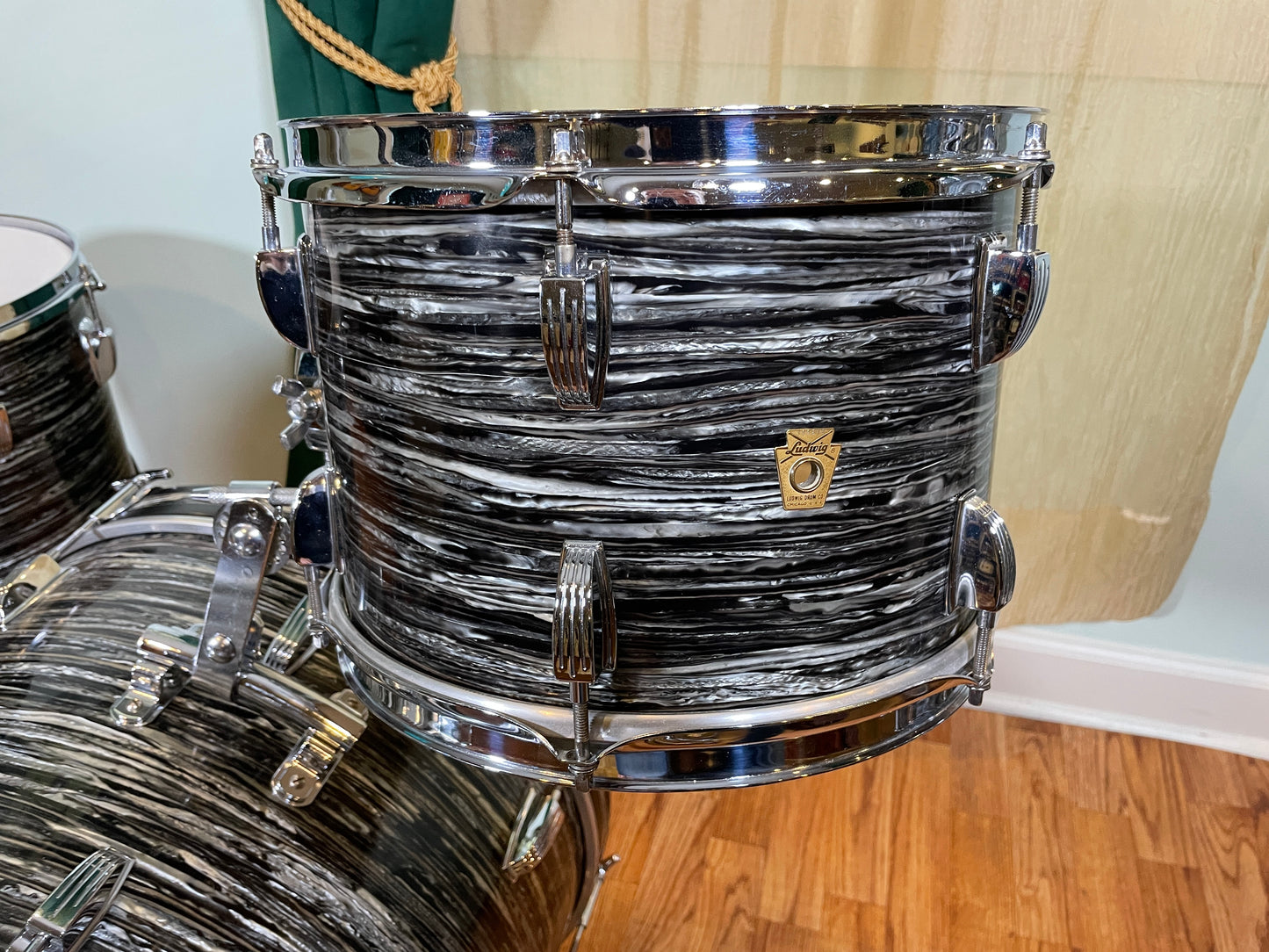 1966 Ludwig Down Beat Drum Set Oyster Black Pearl 20/12/14 Ringo Starr The Beatles