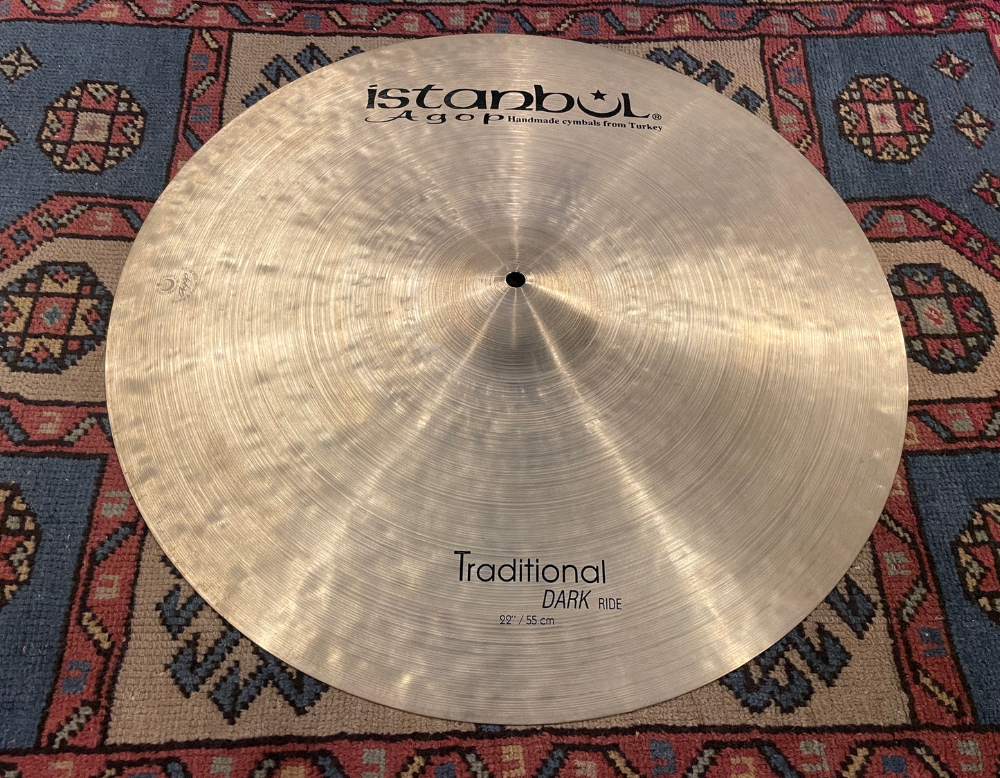 22" Istanbul Agop Traditional Dark Ride Cymbal 2420g