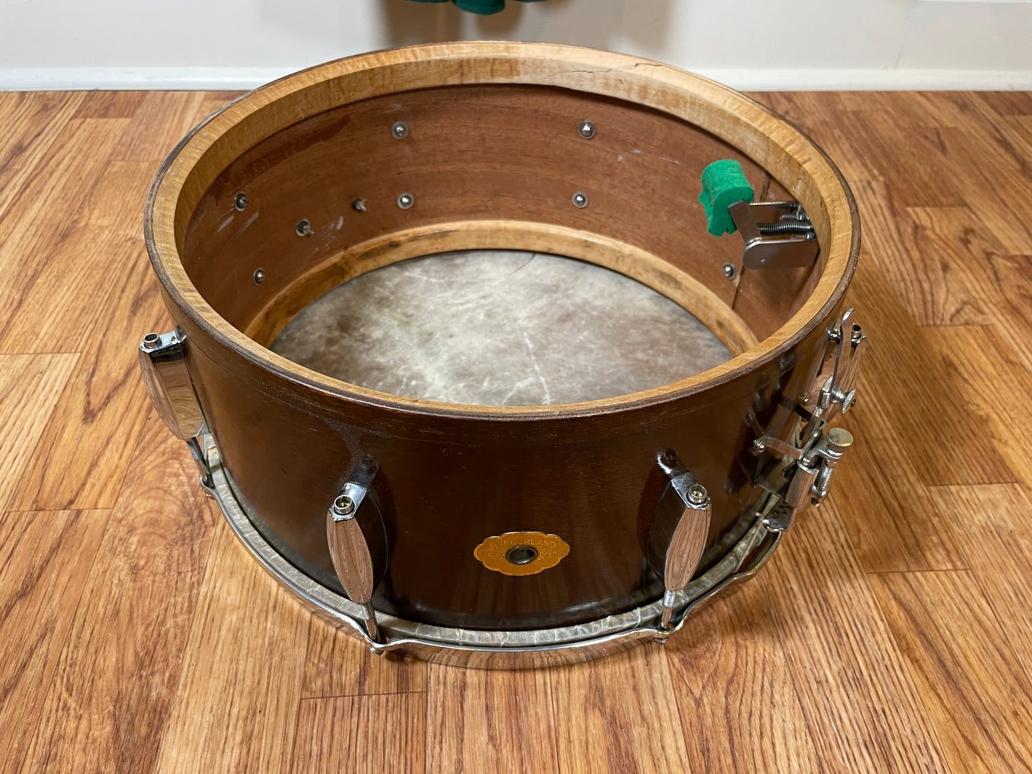1930s-1940s Slingerland 6.5x14 Radio King Snare Drum 3-Ply