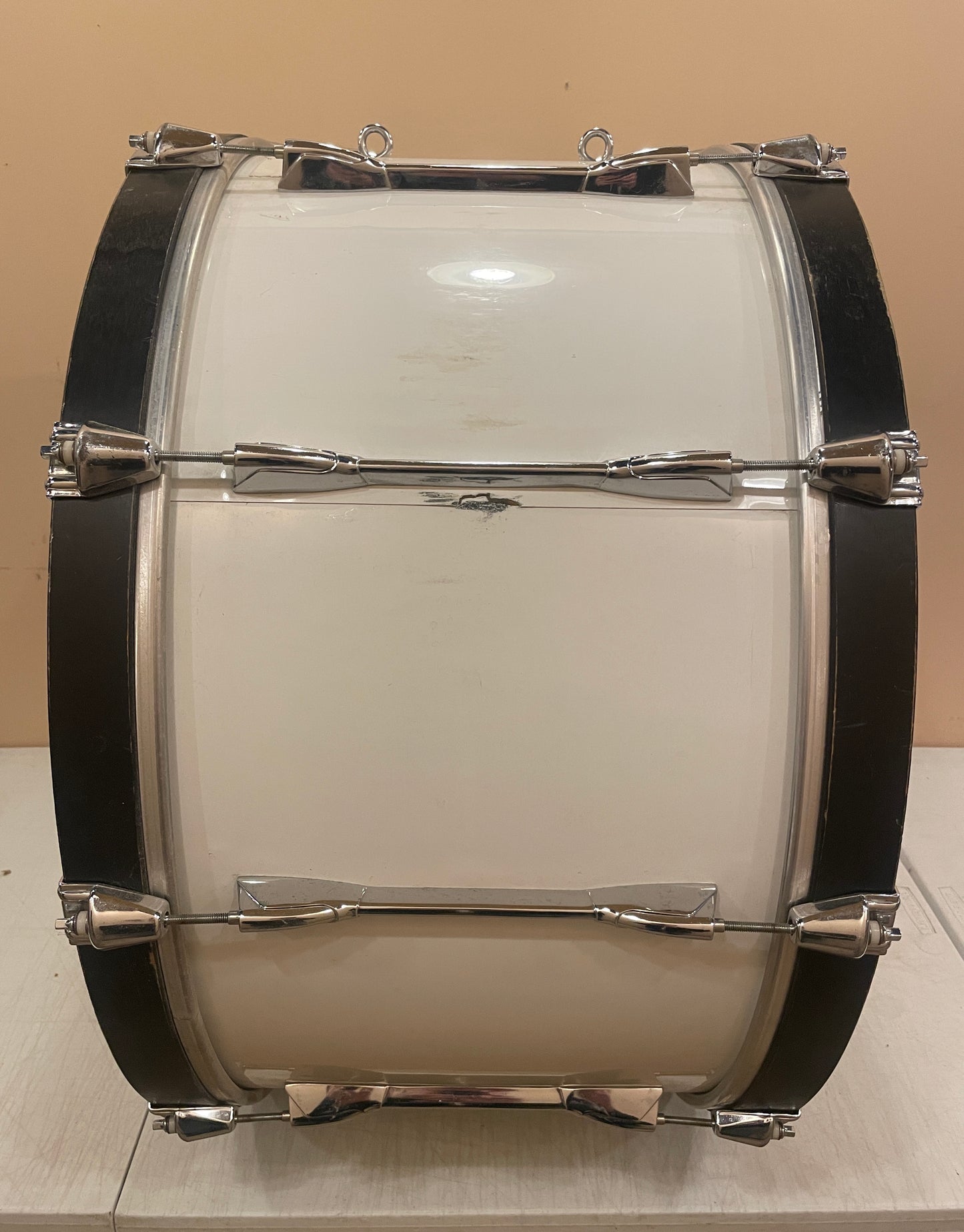 Yamaha 14x28 Power-Lite Marching Bass Drum White - MIJ