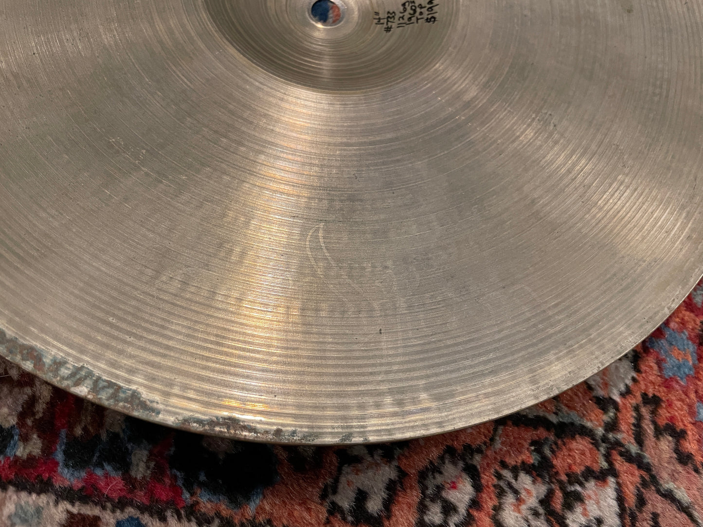 14" Zildjian A 1960s Hi-Hat Cymbal Pair 1126g/1462g #733