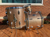 1960s Gretsch Progressive Jazz Drum Set Champagne Sparkle
