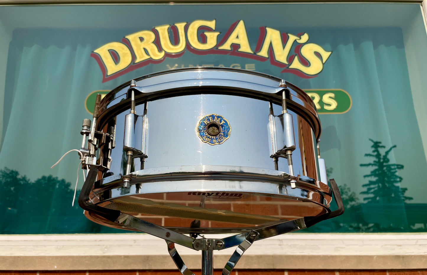 1960s Kent 5.5x14 Snare Drum Chrome Over Steel