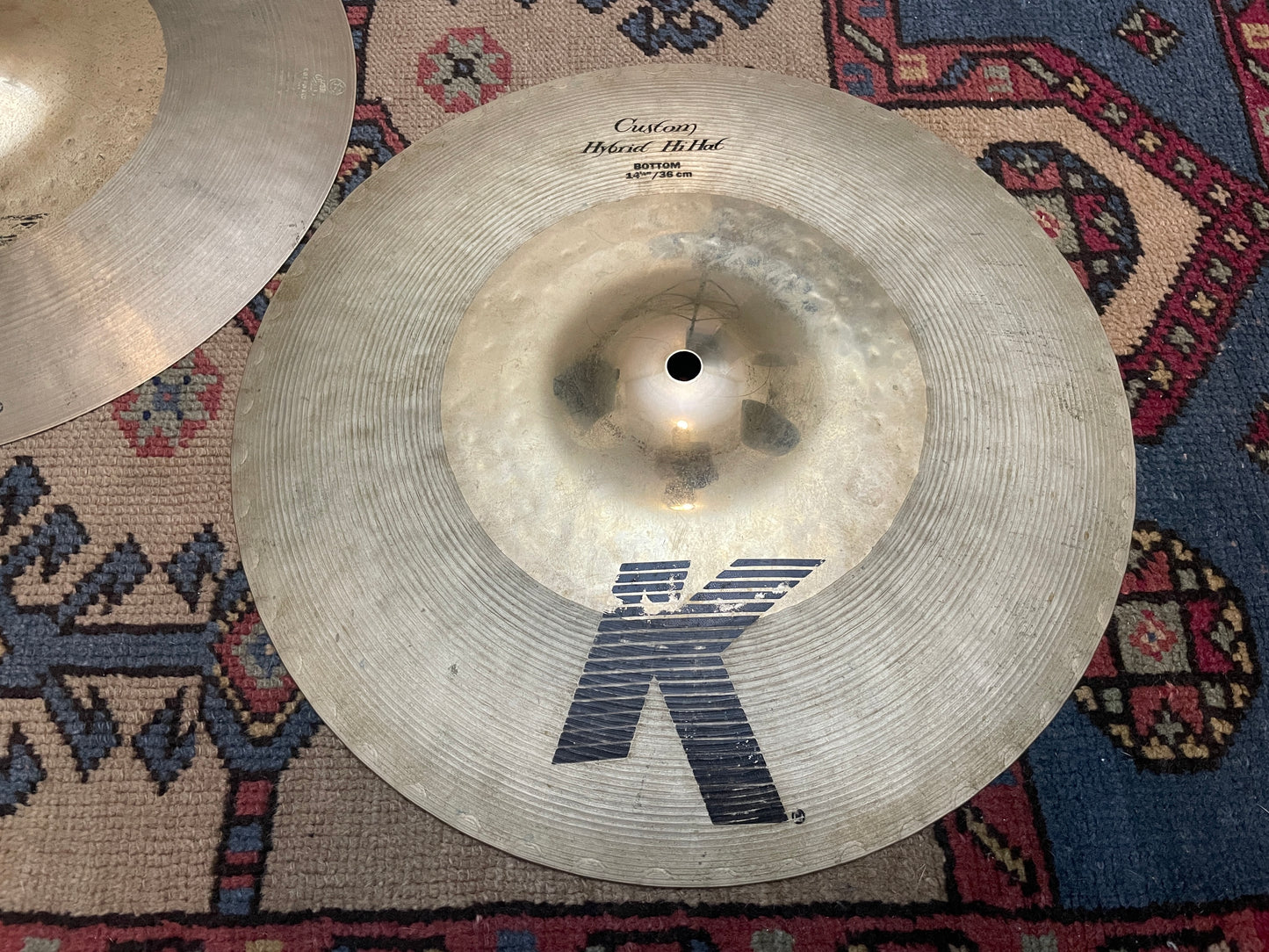 14-1/4" Zildjian K Custom Hybrid Hi-Hat Cymbal Pair 1114g/1340g