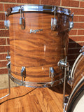 Early 1970s Rogers Celebrity Swivomatic Drum Set Koa 22/13/16