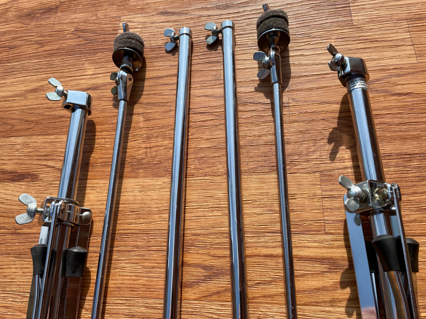 1960s Ludwig 1400 Flat Base Straight Cymbal Stand Pair (2 Pcs.)